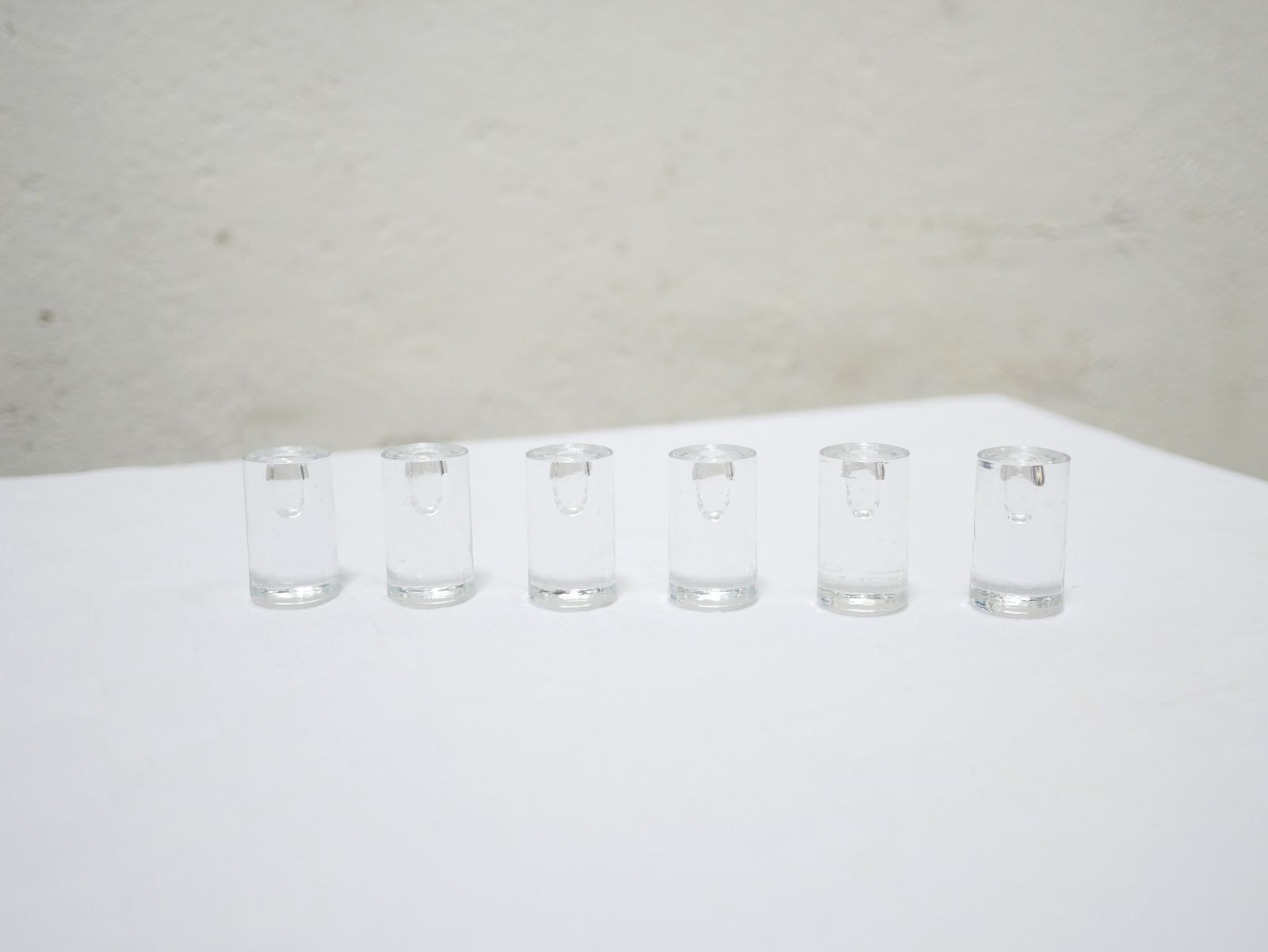 Series Of 6 Vintage Blown Glass Candlesticks Edited By Guaxs photo 183.52