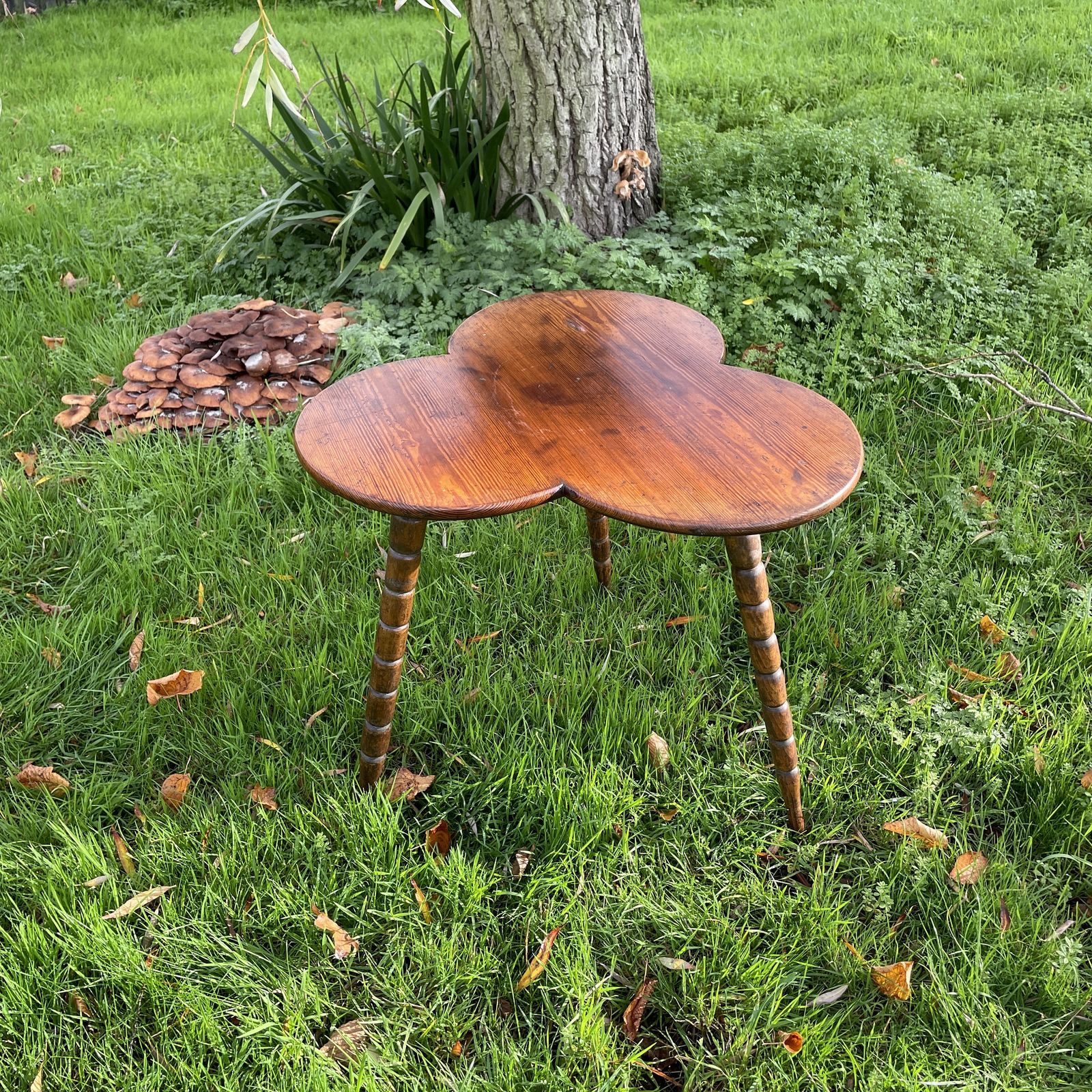 Irish Clover Gypsy Table In Fruitwood Bohemian/Eclectic photo furniture