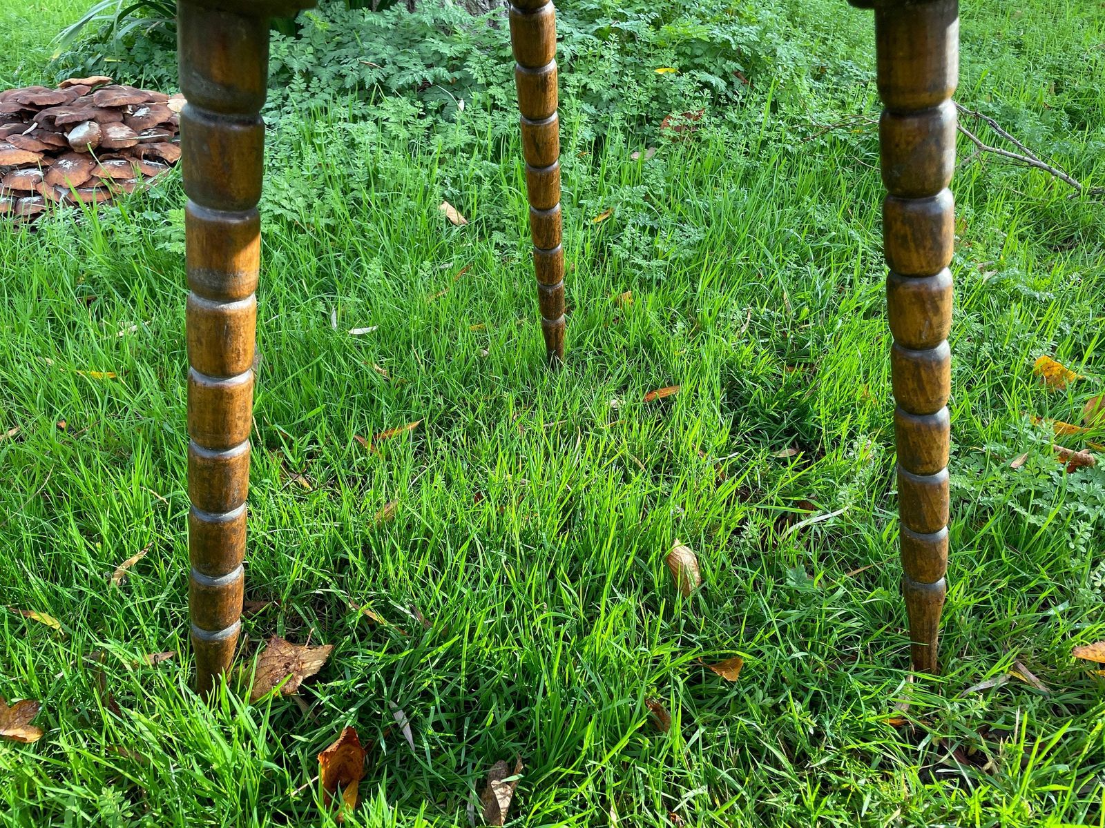Irish Clover Gypsy Table In Fruitwood Bohemian/Eclectic photo vintage