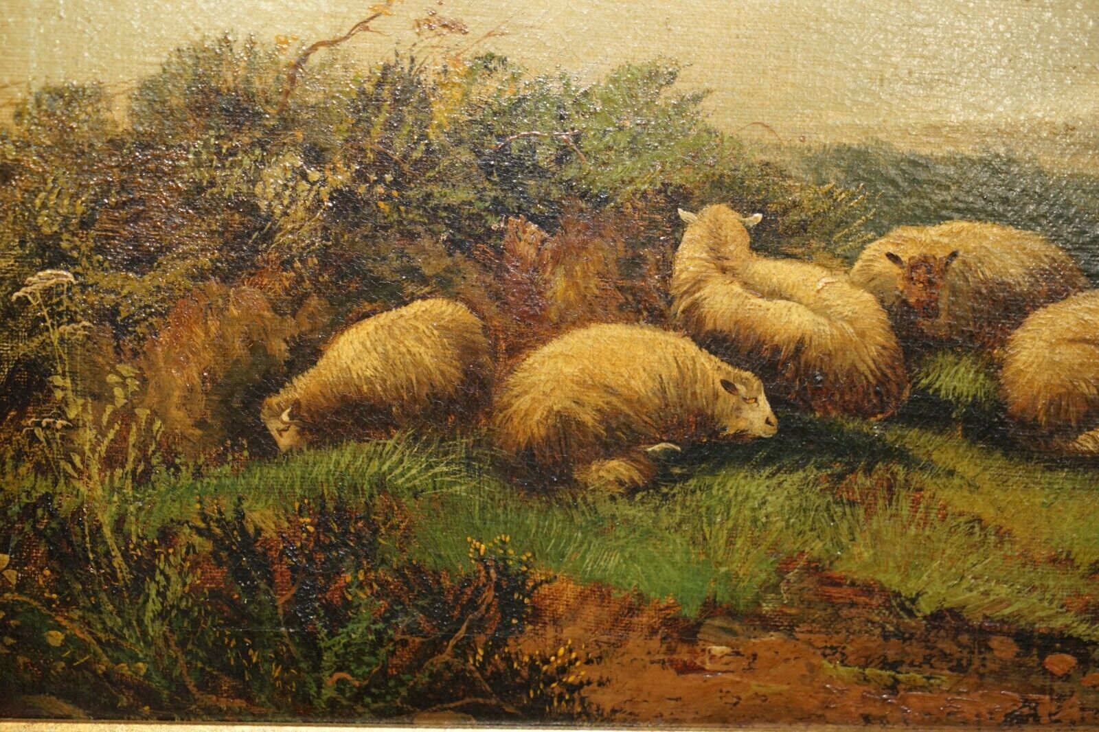 Pair Of Antique Original John W Morris 1865 1924 Landscape Sheep Oil Paintings photo 10000.0