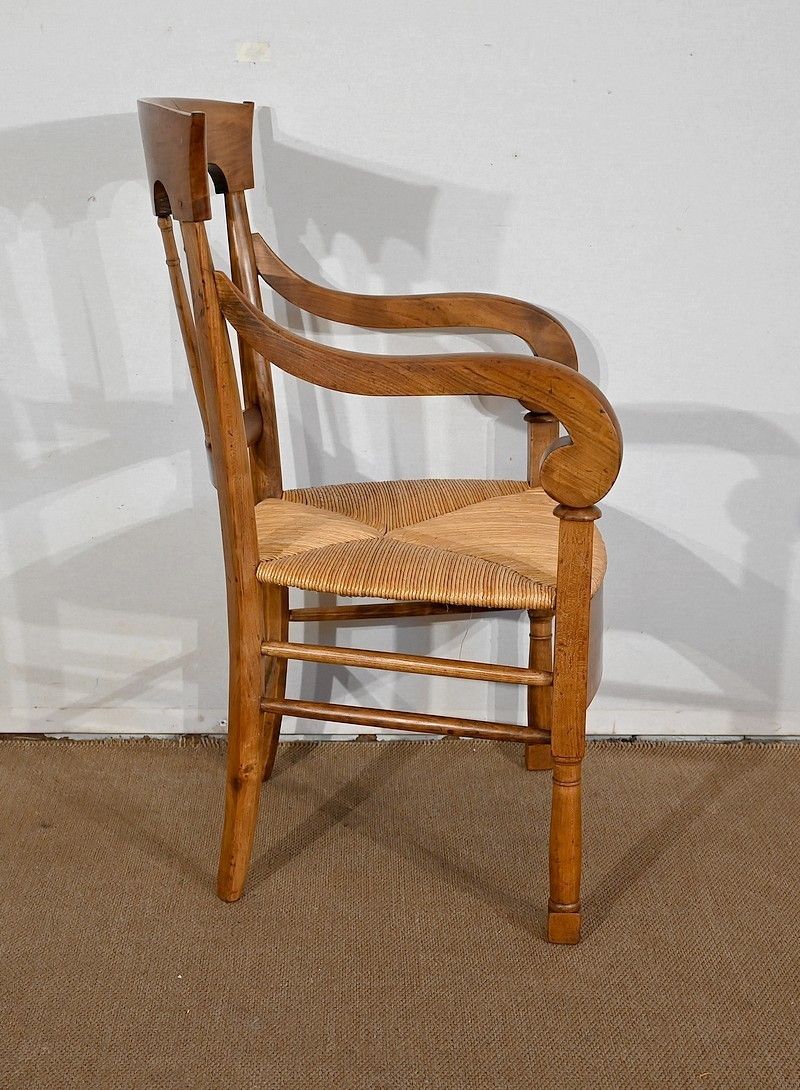 Armchair In Solid Cherry, Empire Period, Early 19th Century photo Furniture