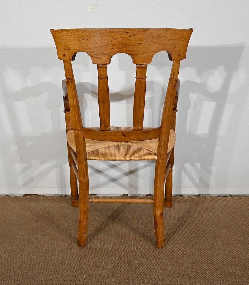 Armchair In Solid Cherry, Empire Period, Early 19th Century photo vinterior