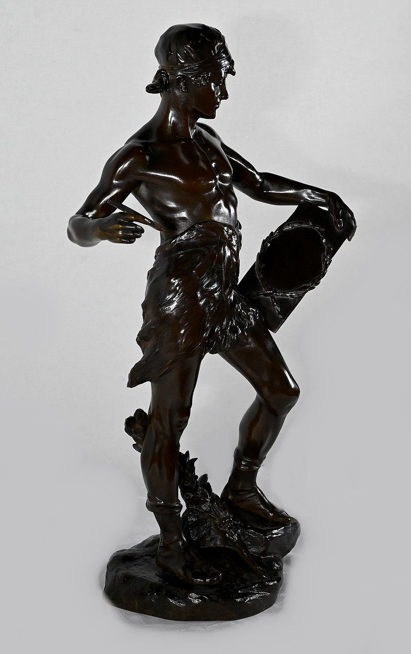 Important Bronze “Allegory Of Poetry”, By E. Drouot – 1900 photo for sale