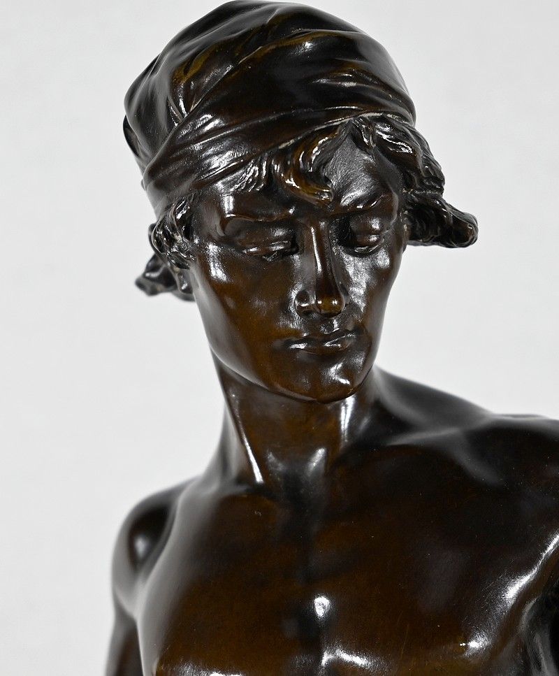 photo buy Important Bronze “Allegory Of Poetry”, By E. Drouot – 1900