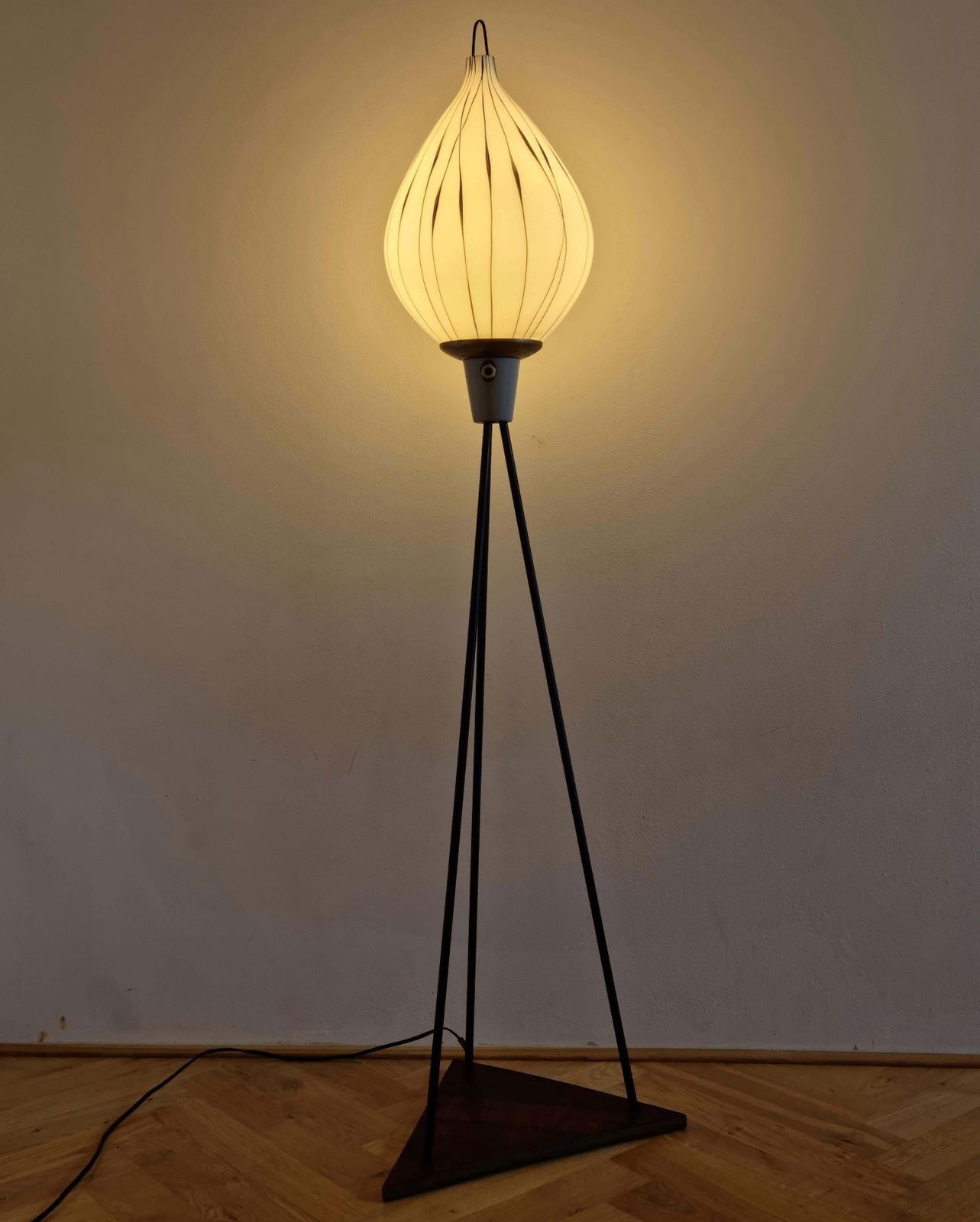 Midcentury Rare Tripod Floor Lamp photo for sale