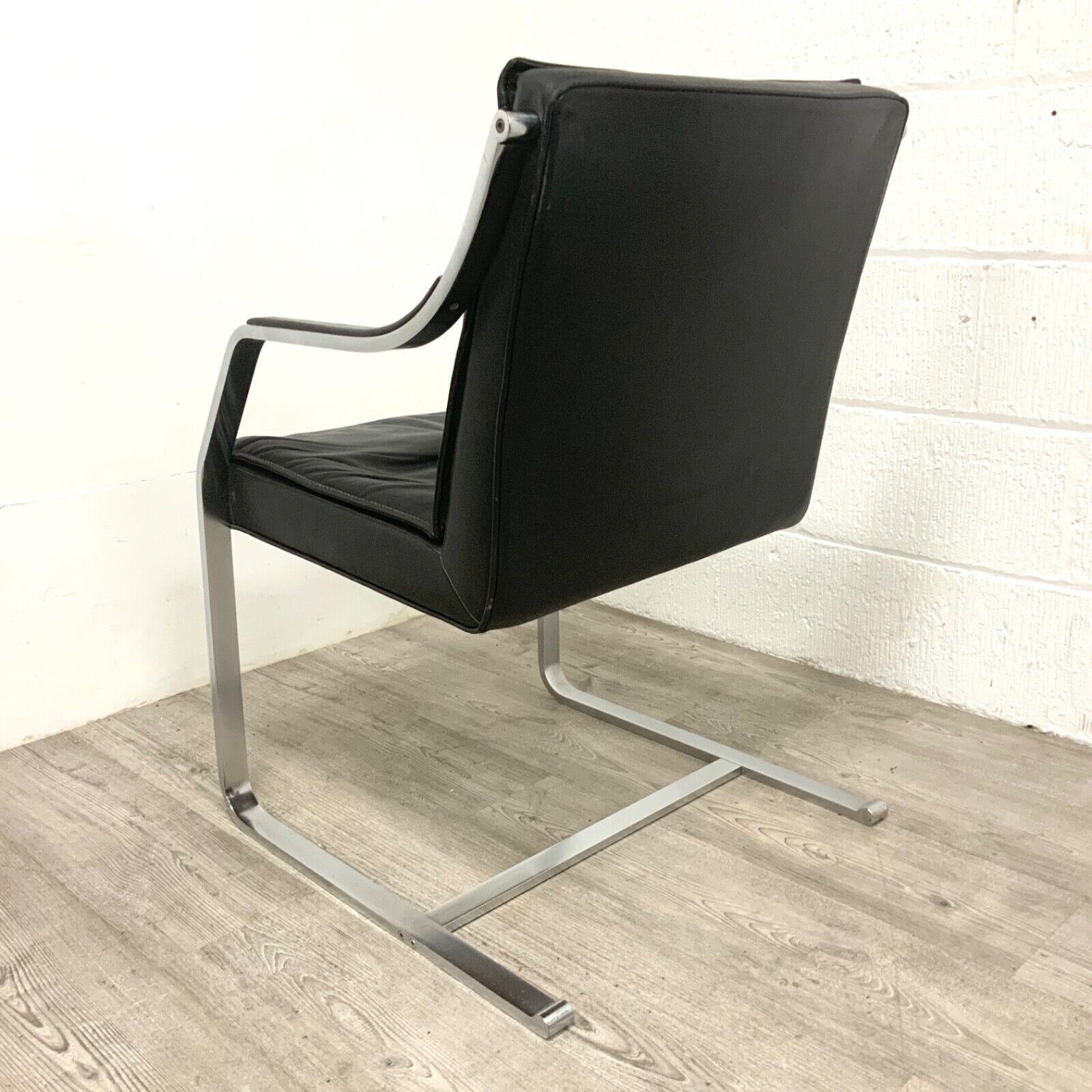 Furniture Leather Office Chair Designed By Rudolf Glatzel For Walter Knoll 1970s Set Of 4 photo