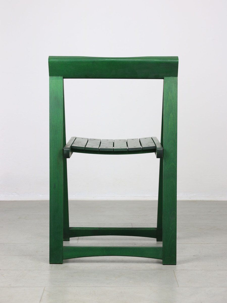 Vintage Green Trieste Folding Chair Attributed To Aldo Jacober, 1960s photo vinterior