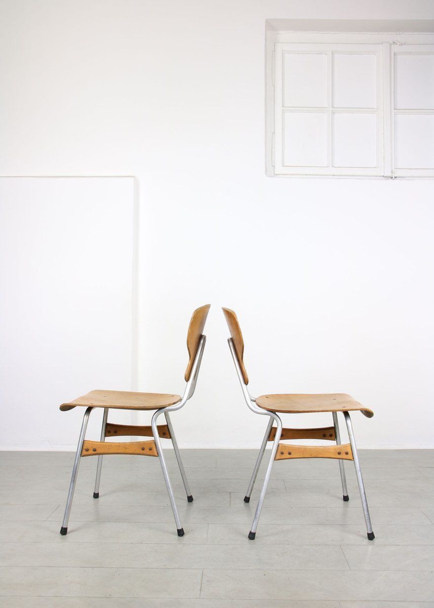 Mid Century Plywood Desk Chairs By Niko Kralj For Stol Kamnik, Set Of 2 photo 1282.0