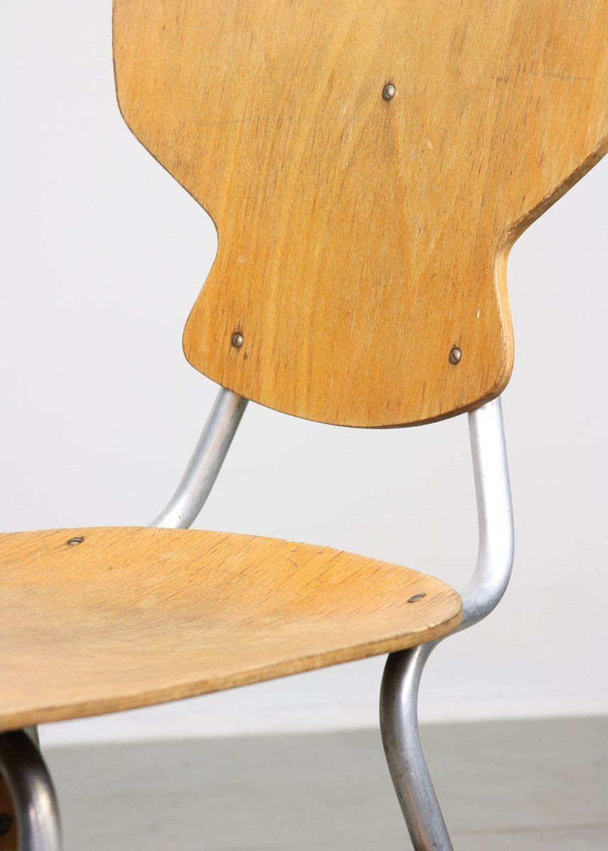 Furniture Mid Century Plywood Desk Chairs By Niko Kralj For Stol Kamnik, Set Of 2 photo