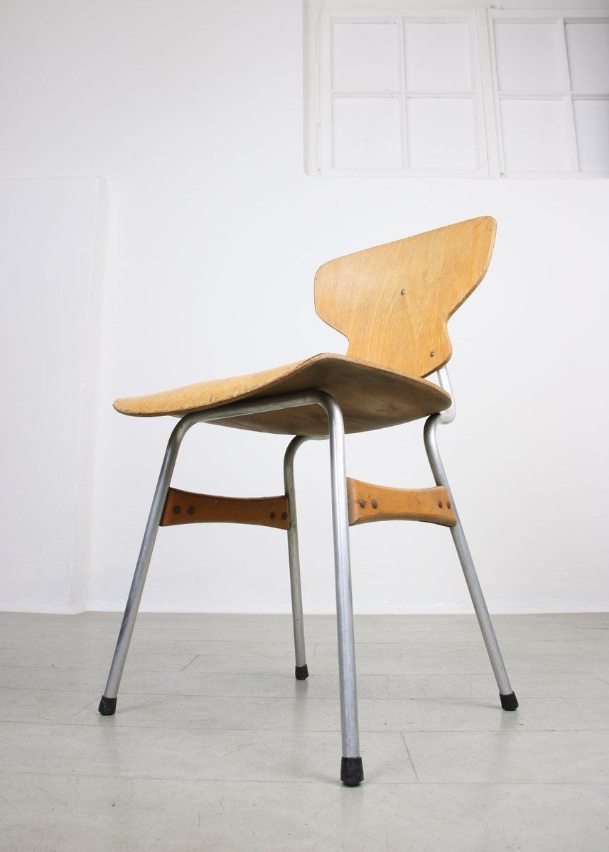 photo vinterior Mid Century Plywood Desk Chairs By Niko Kralj For Stol Kamnik, Set Of 2
