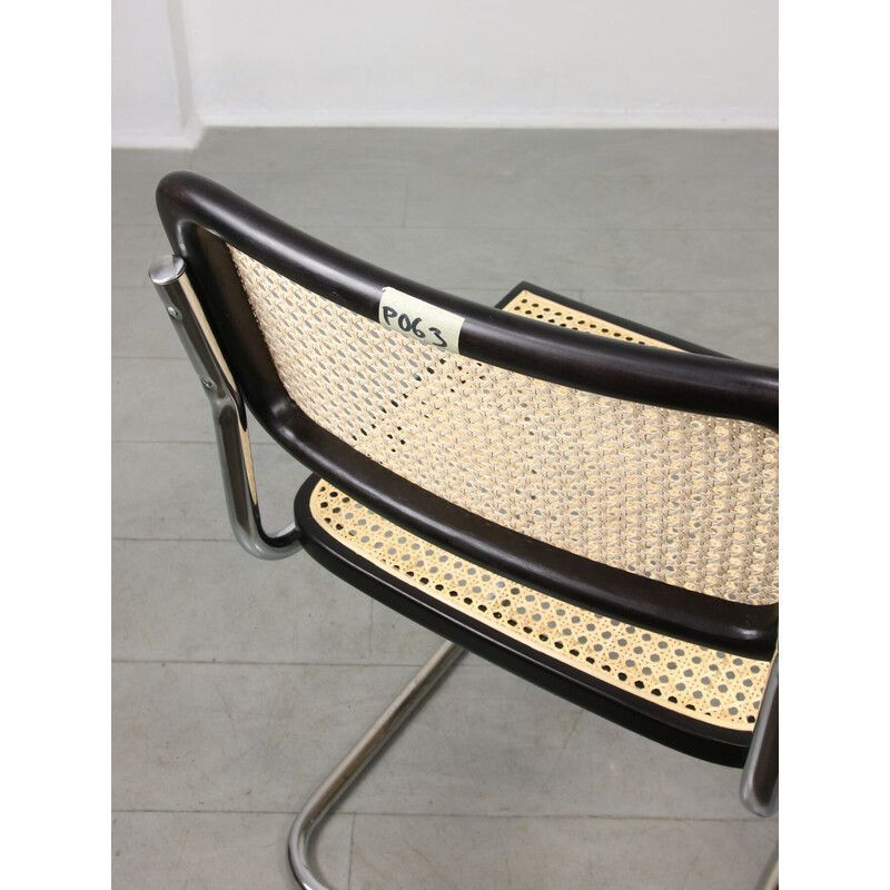 Vintage Cesca B32 Chair In Black By Marcel Breuer, 1980s photo buy
