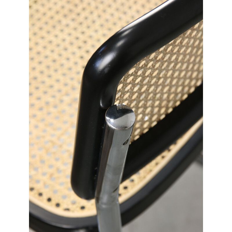 Vintage Black B32 Cesca Chair By Marcel Breuer, 1990s photo vinterior