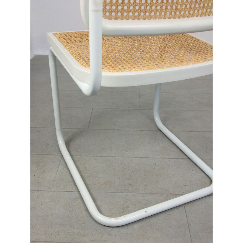 photo for sale Vintage White B32 Cesca Chair By Marcel Breuer, 1990s
