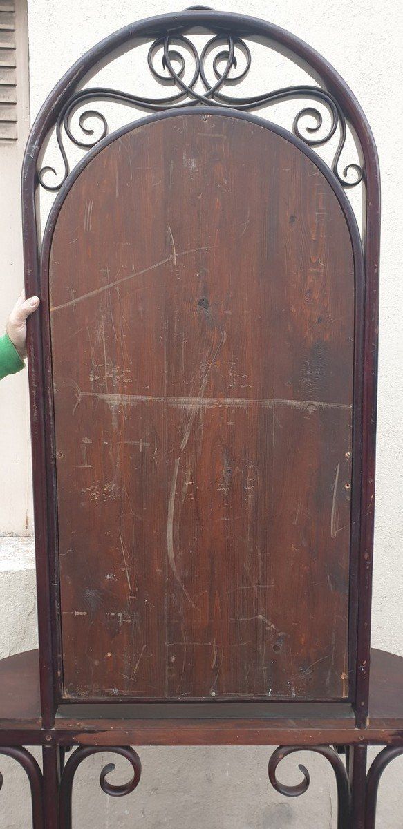 Furniture Att. In Thonet, Console With Large Mirror, Late Nineteenth Early Twentieth Century photo