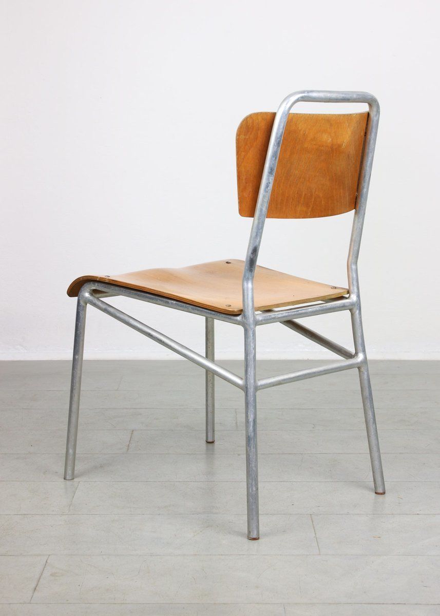 photo furniture Mid Century Plywood & Aluminum Desk Chairs