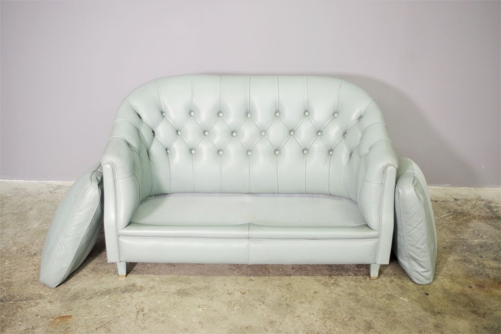 2 Seater Sofa In Valdichienti Leather, 1980s photo buy