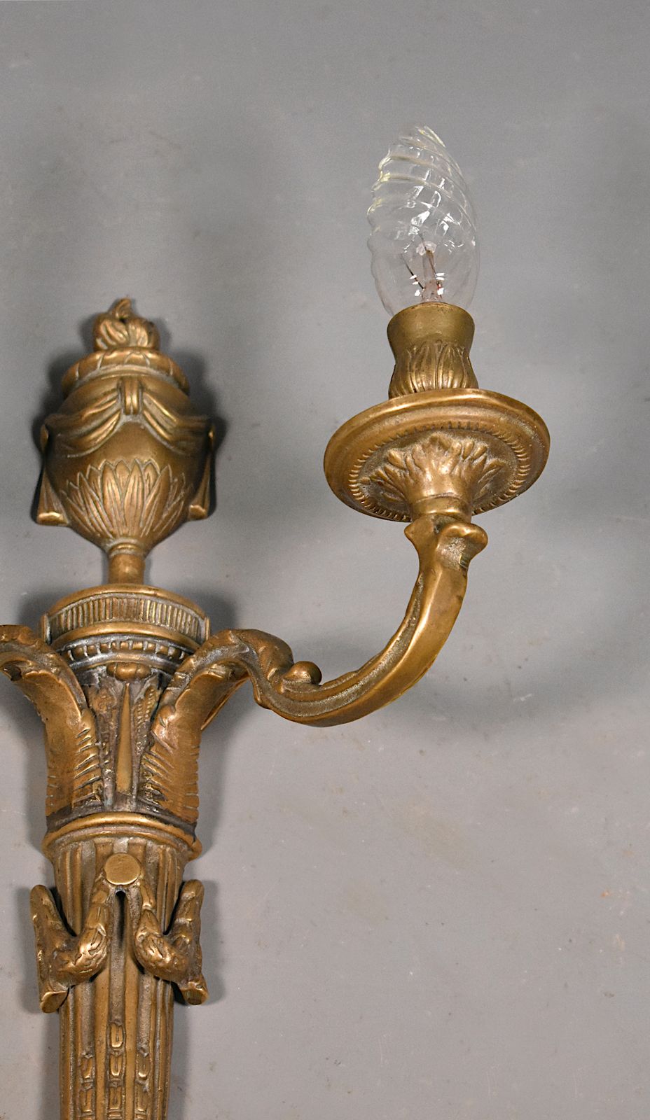 Grote Antieke Franse Bronzen Wandlamp Napoleon III photo 450.0