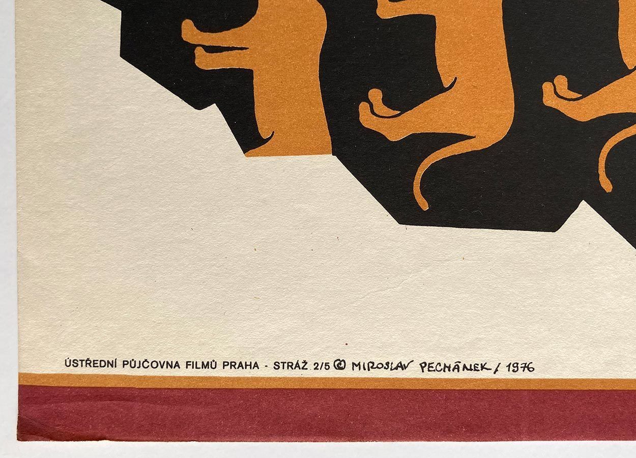 Original Film Poster, Africa, Miroslav Pechánek, 1976, Genuine Czech Vintage Print photo vinterior