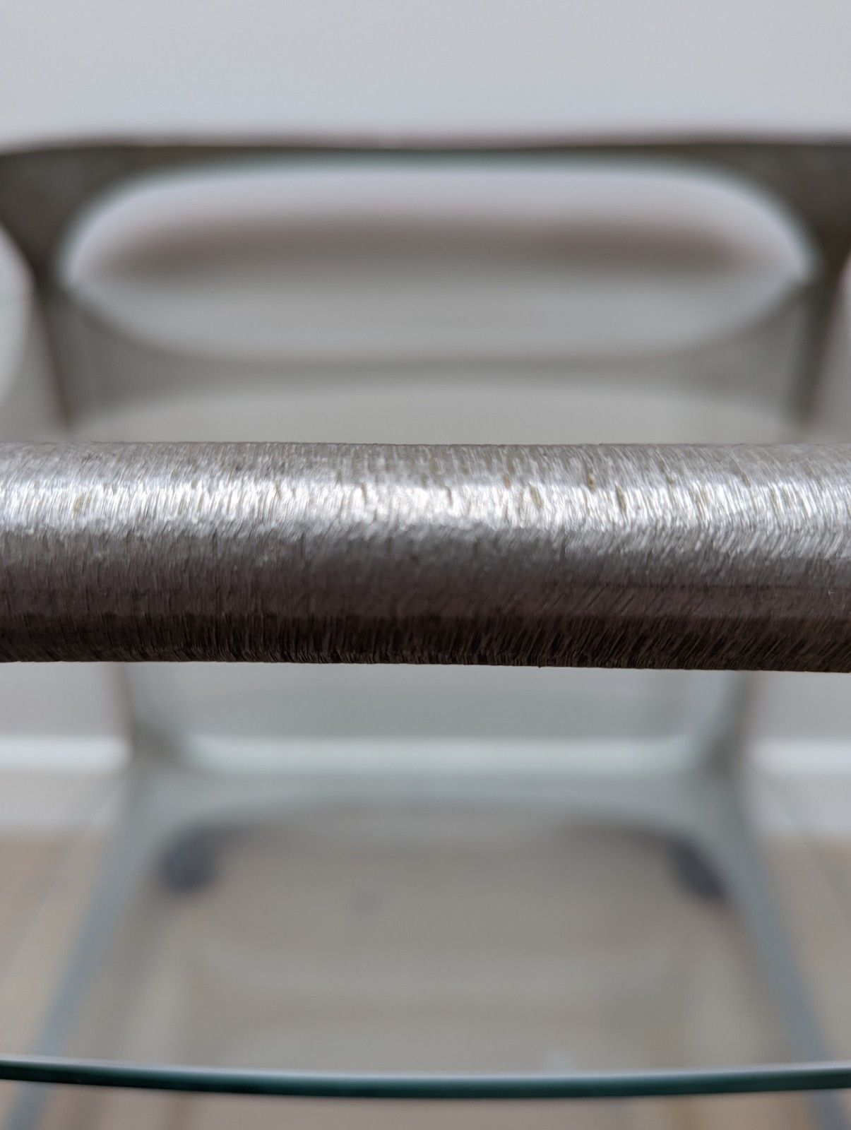 photo furniture Mid Century Side Table By Lorenzo Burchiellaro In Aluminium With Glass Shelves