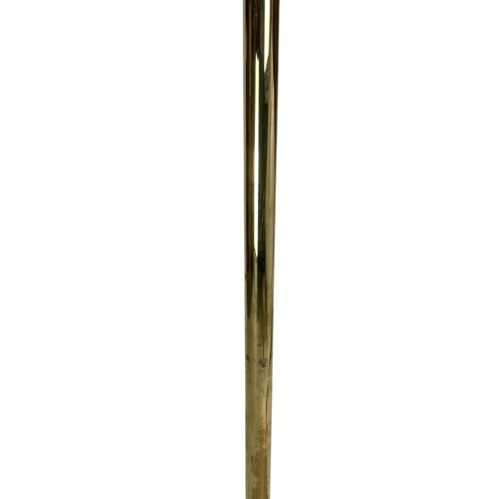 Lighting Patinated Brass Art Deco Low Floor Lamp, 132cm photo