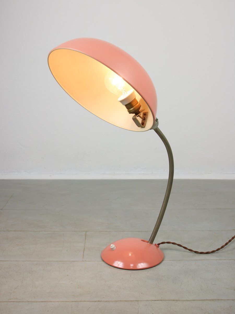 Bauhaus Salmon Table Lamp, 1930s photo for sale