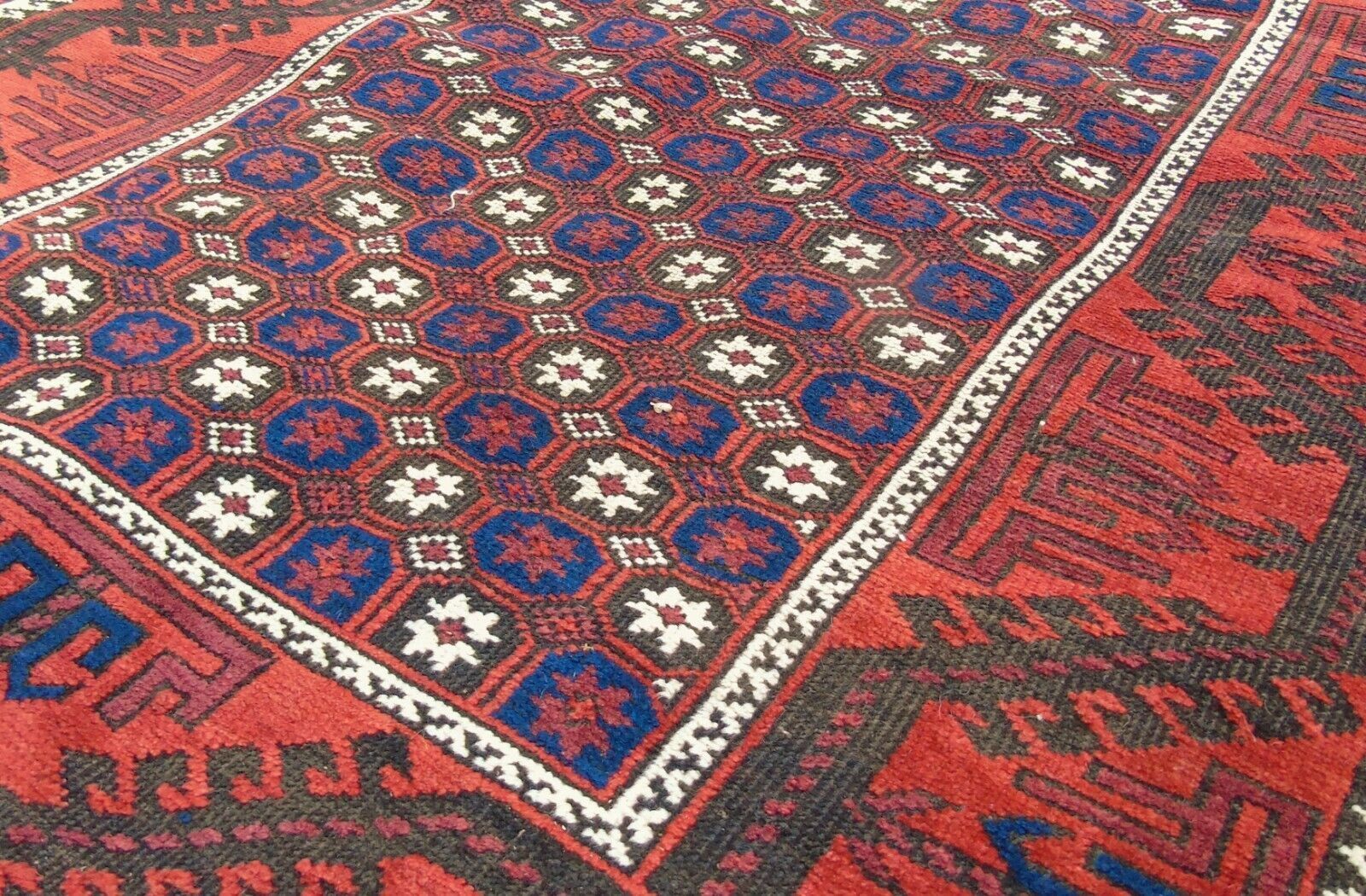 Antique Balouch Carpet Rug, 1900s photo furniture