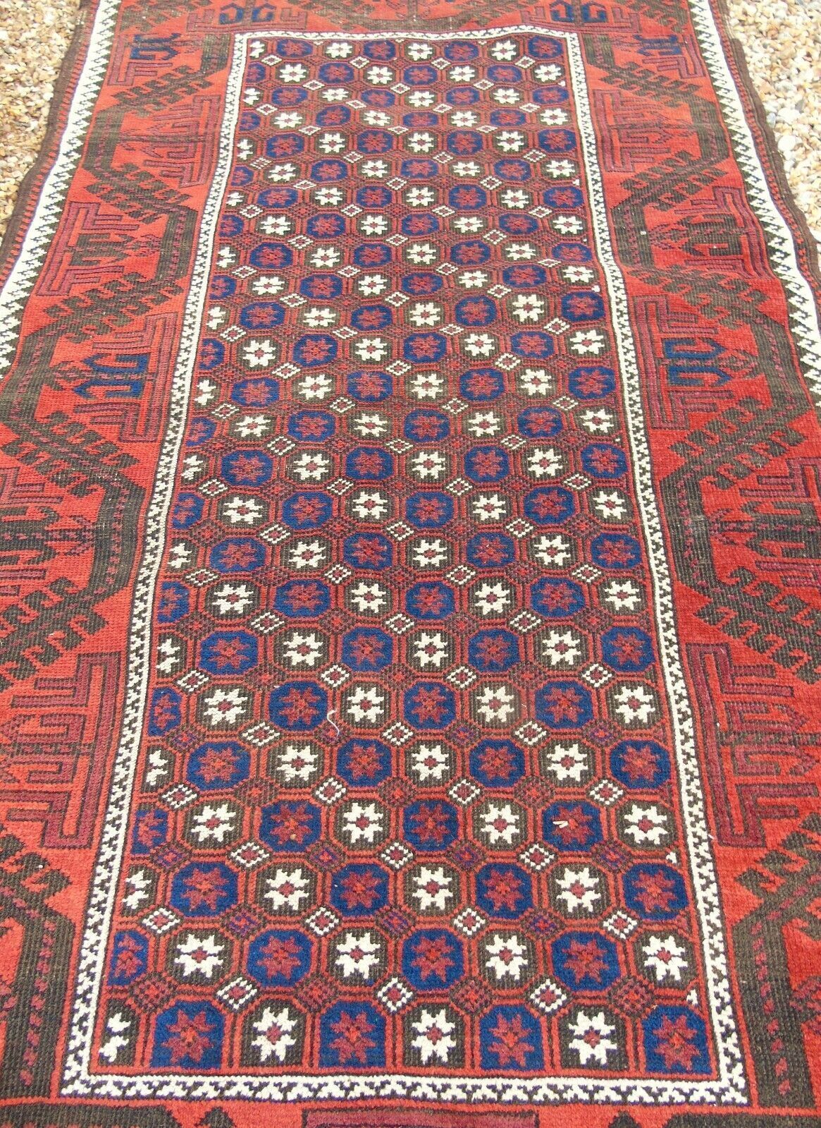 Antique Balouch Carpet Rug, 1900s photo Textiles