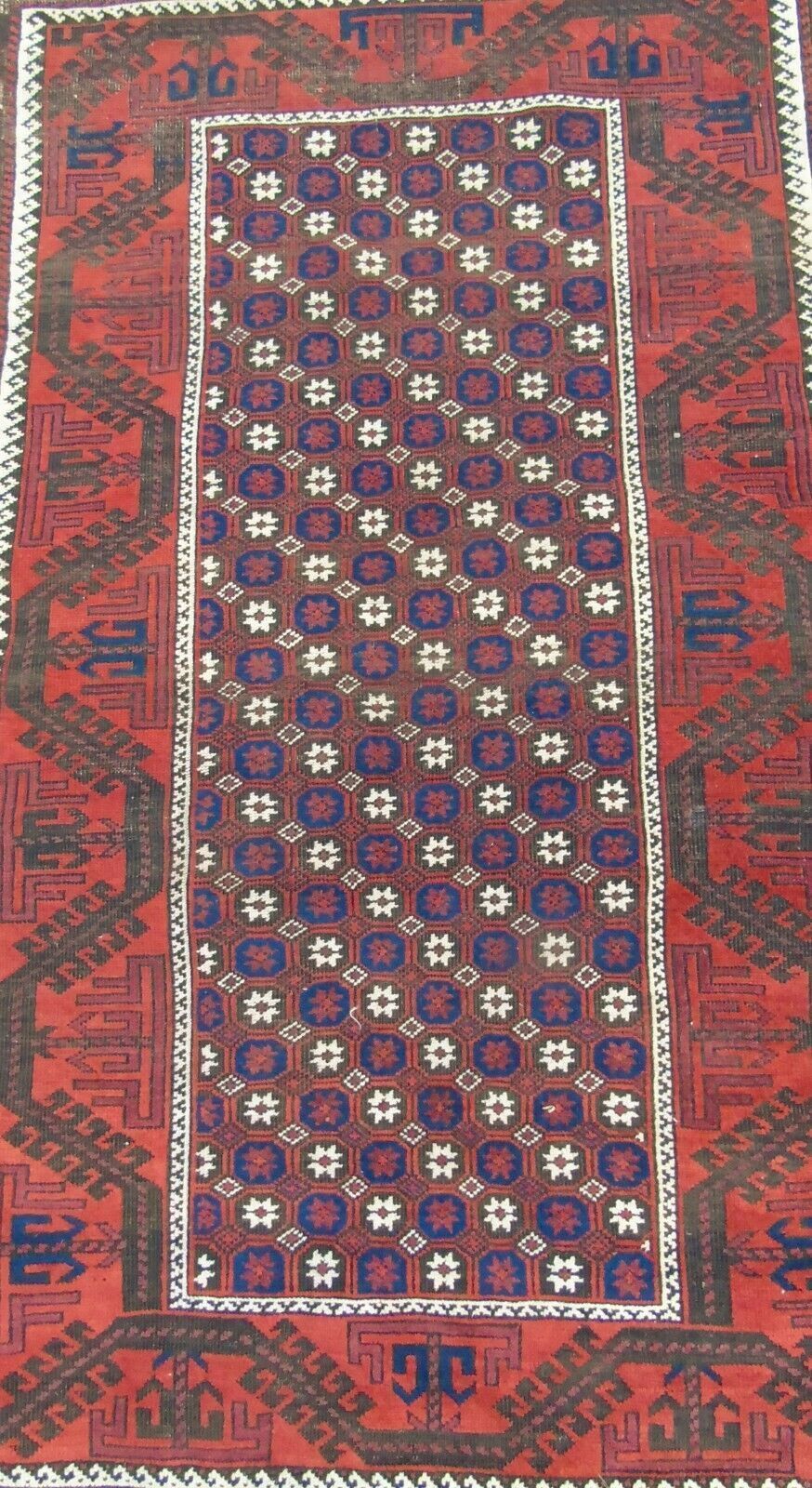 Antique Balouch Carpet Rug, 1900s photo vintage