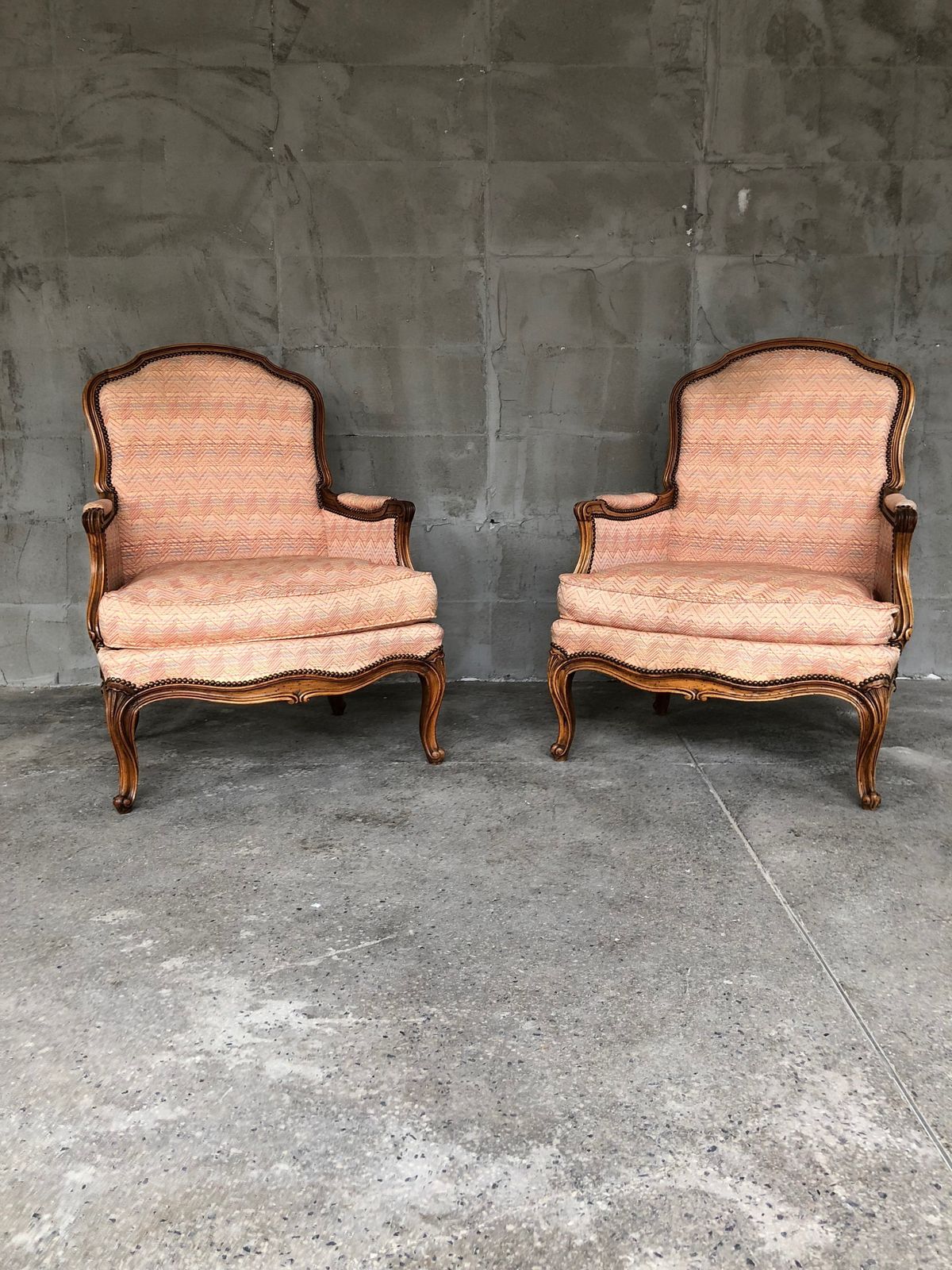 Pair Of French Armchairs Louis XV