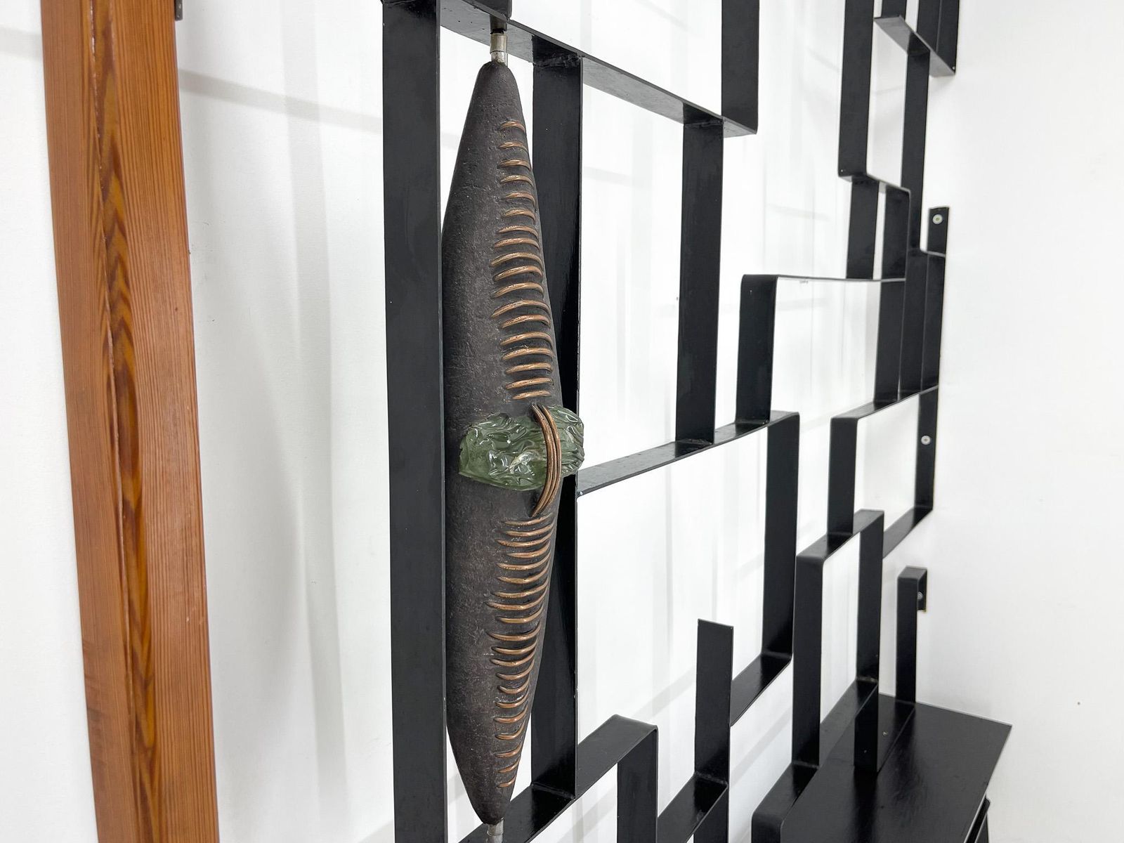 1960's Art Wall Unit Or Room Divider With Sculpture By Jelínek photo 3059.0