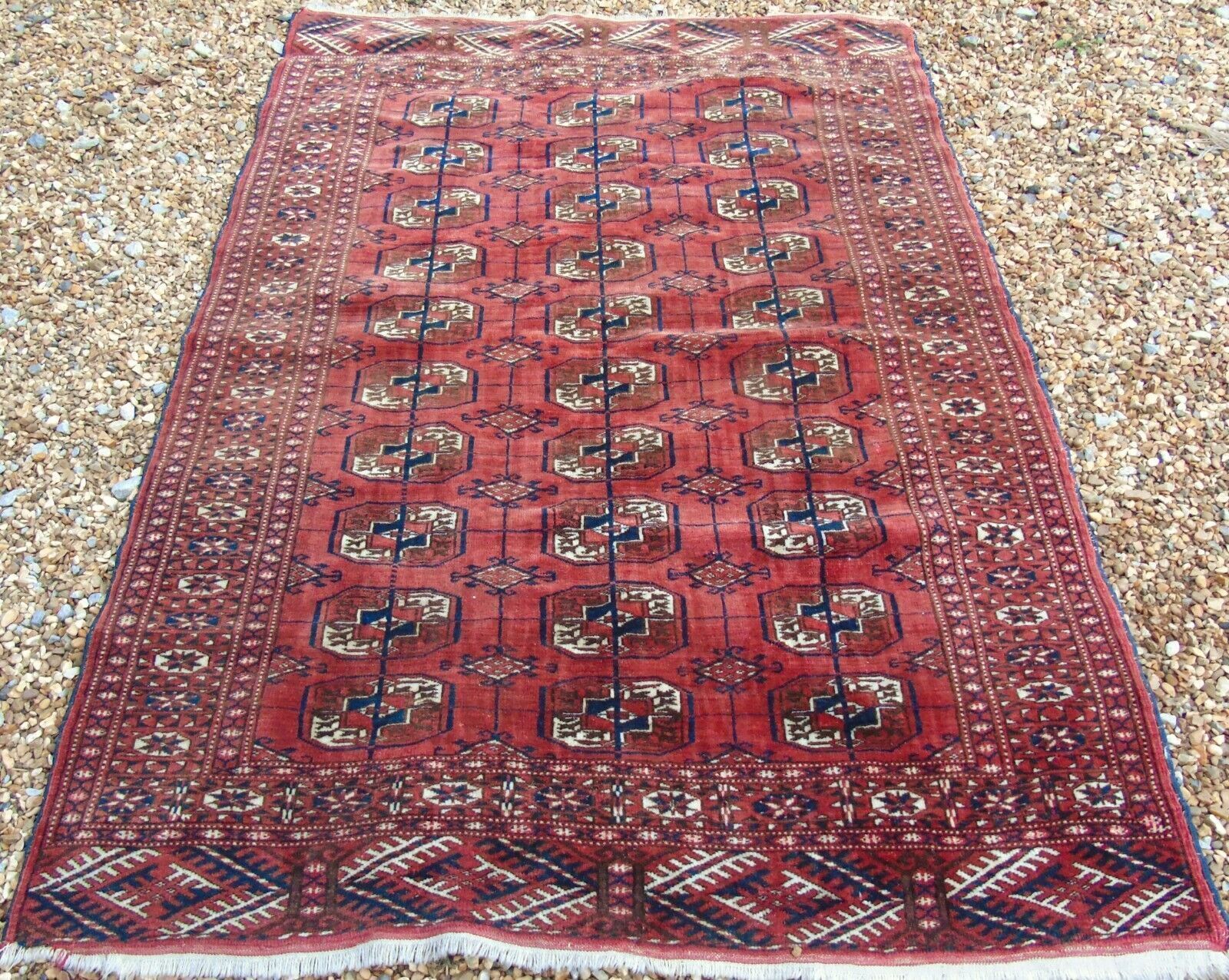 Antique Tekke Turkman Carpet, 1910s photo furniture