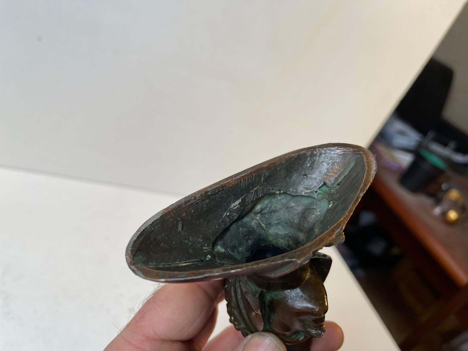 Dante Alighieri Small Bronze Bust  Grand Tour 19th Century photo vinterior