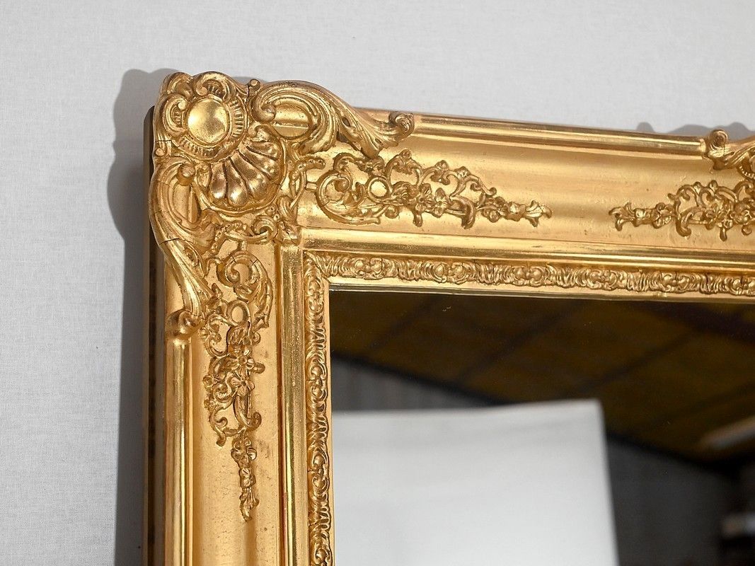 Gilded Wood Fireplace Mirror, Restoration Period   Early 19th Century photo 2478.18