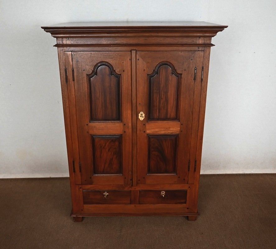 Small Spice Cabinet In Pondicherry Teak   Late 19th Century