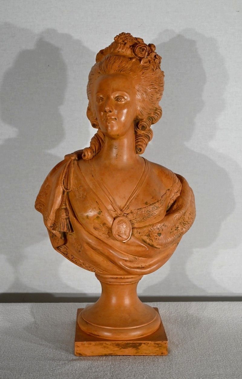 Bust Of Marie Antoinette In Terracotta, After F. Lecomte – 1920