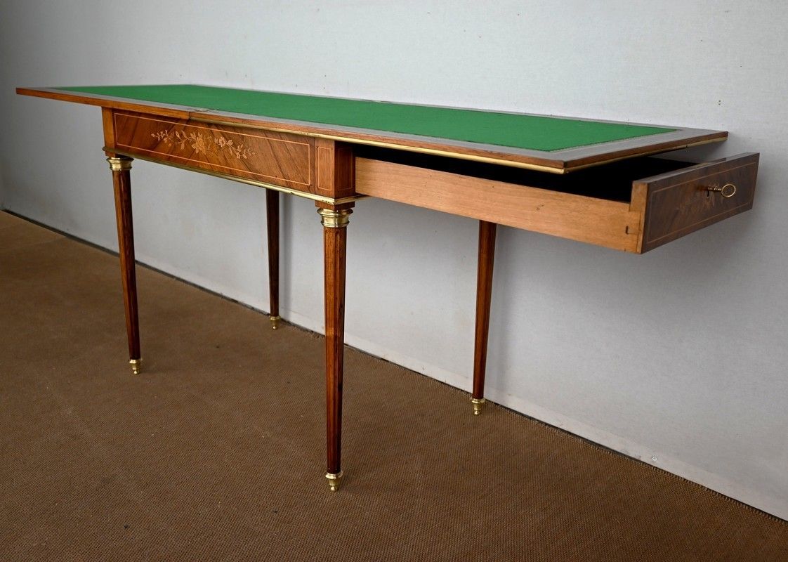 Rosewood Games Table, Louis XVI Style   Late 19th Century photo 4974.9