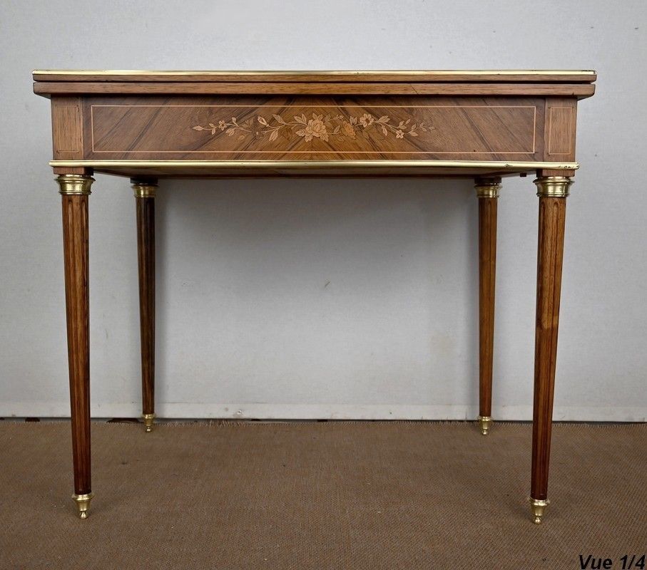 photo for sale Rosewood Games Table, Louis XVI Style   Late 19th Century