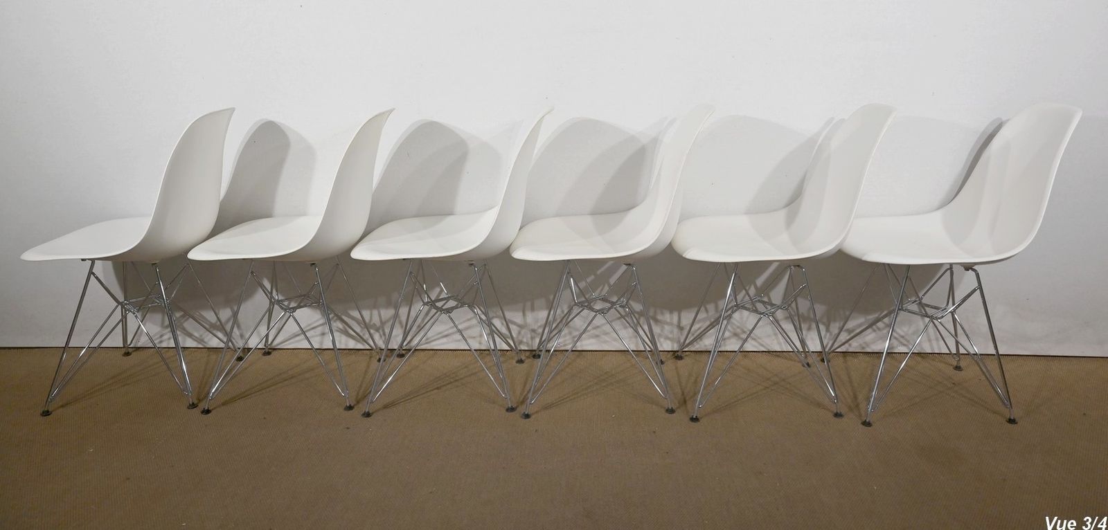 photo buy Suite Of 6 Chairs, Dsr Model, By Eames – 1960