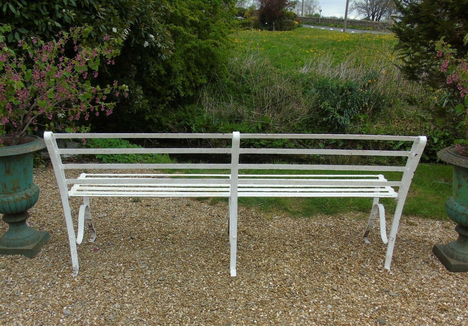 photo furniture Good Early 19th Century Regency Style Garden Bench