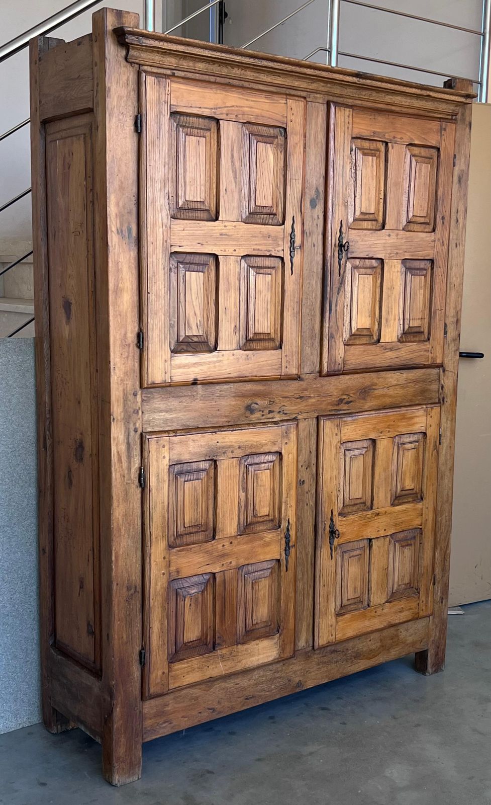 Wardrobe, Cupboard Or Cabinet, Walnut, Castilian Influence, Spain Restored photo for sale