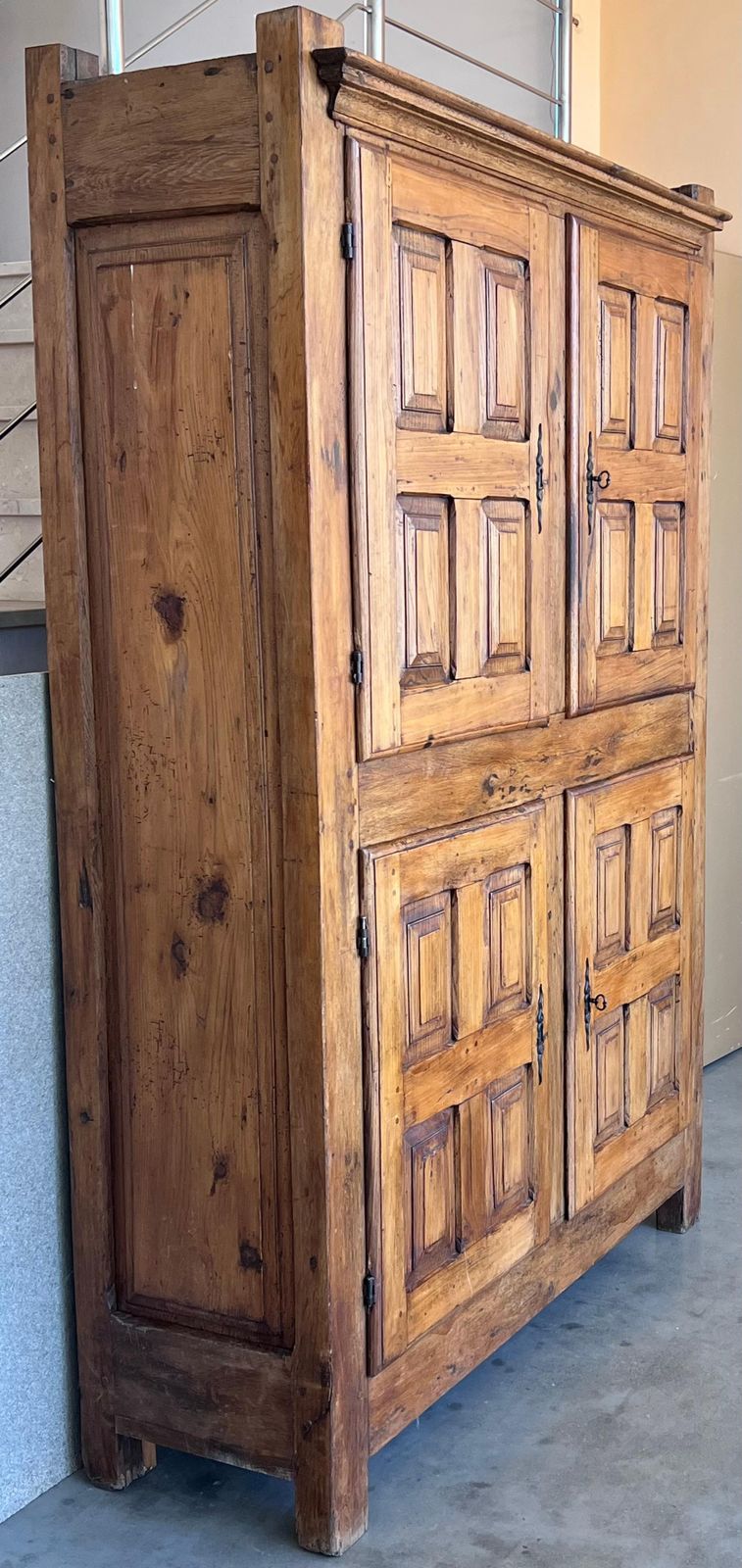 Wardrobe, Cupboard Or Cabinet, Walnut, Castilian Influence, Spain Restored photo Furniture