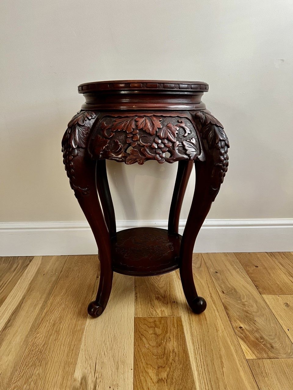 Antique Quality Carved Jardiniere Stand photo Home Decor