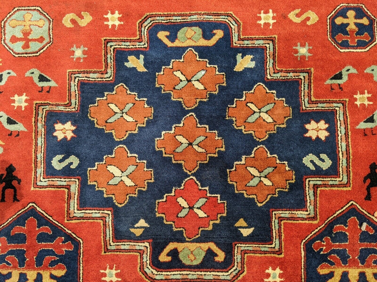 photo furniture Antique Tetex Kazak Carpet Room Size (Possible Pair)