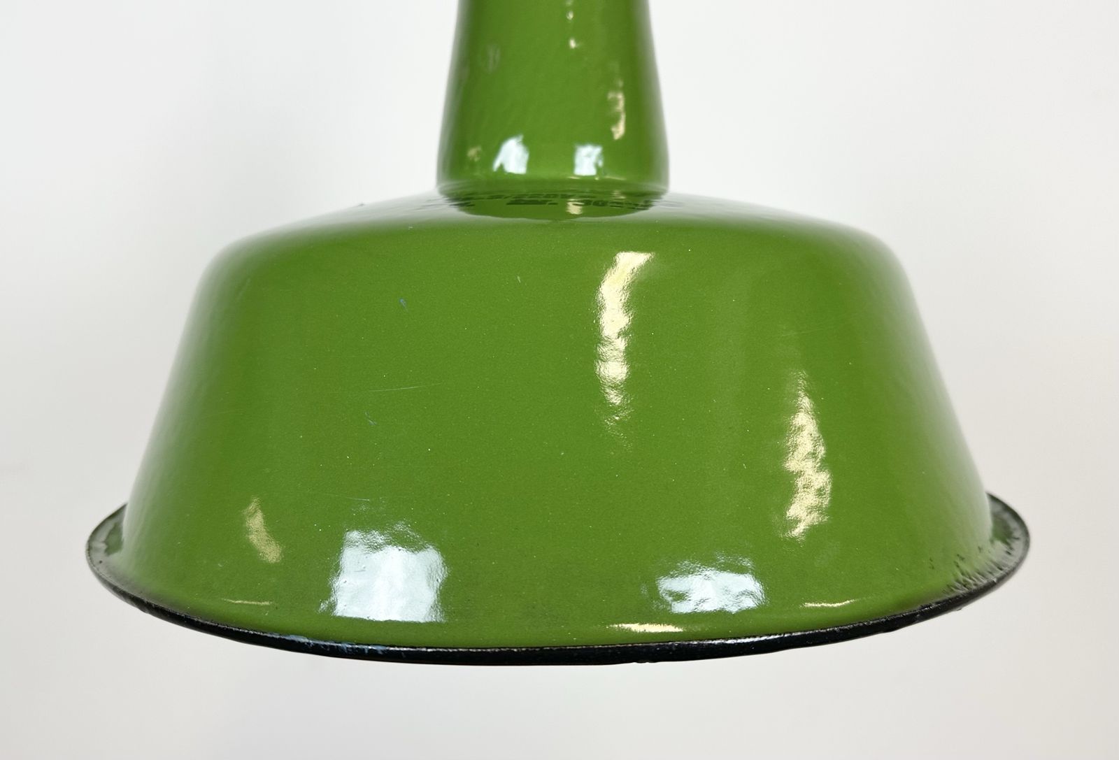 Industrial Green Enamel Factory Lamp From Zaos, 1960s, 14x photo furniture
