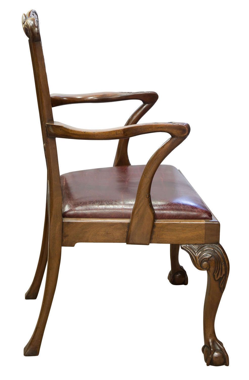 Chippendale Style Desk Chair, Early 20th Century photo for sale