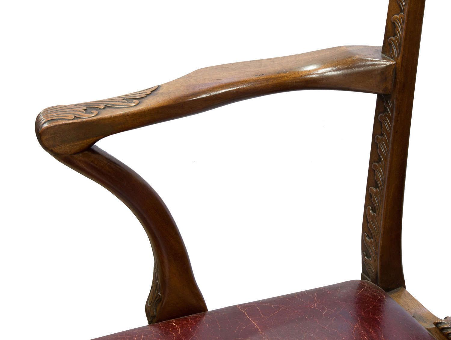 Chippendale Style Desk Chair, Early 20th Century photo 547.0