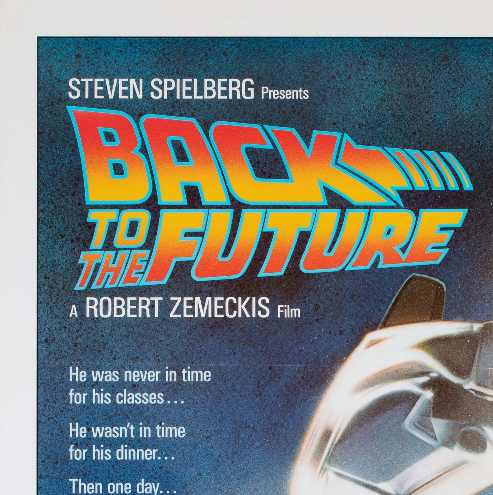 Back To The Future 1985 Us 1 Sheet Film Poster, Struzan photo for sale