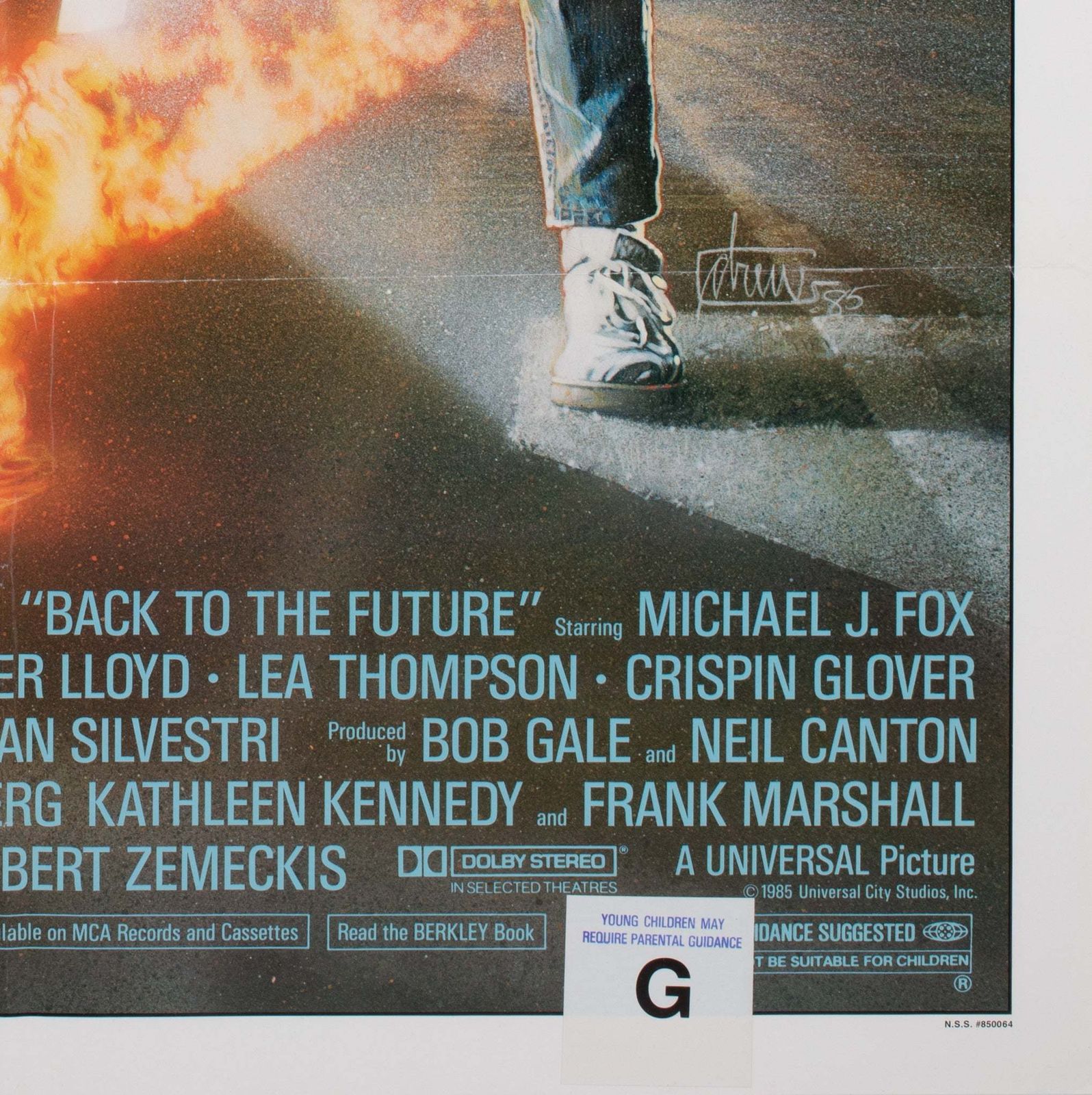 Back To The Future 1985 Us 1 Sheet Film Poster, Struzan photo vintage