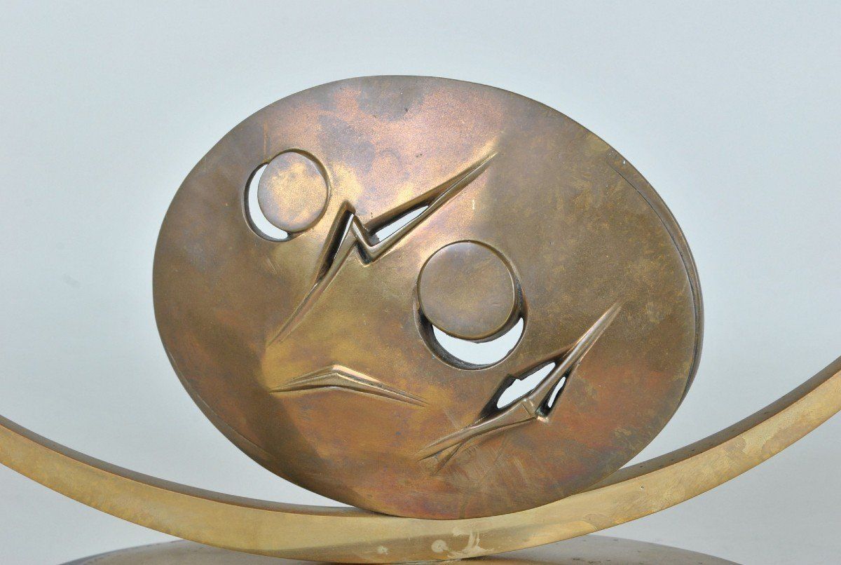 Carmello Cappello, Bronze Sculpture On Pedestal, Xxth Century photo vinterior