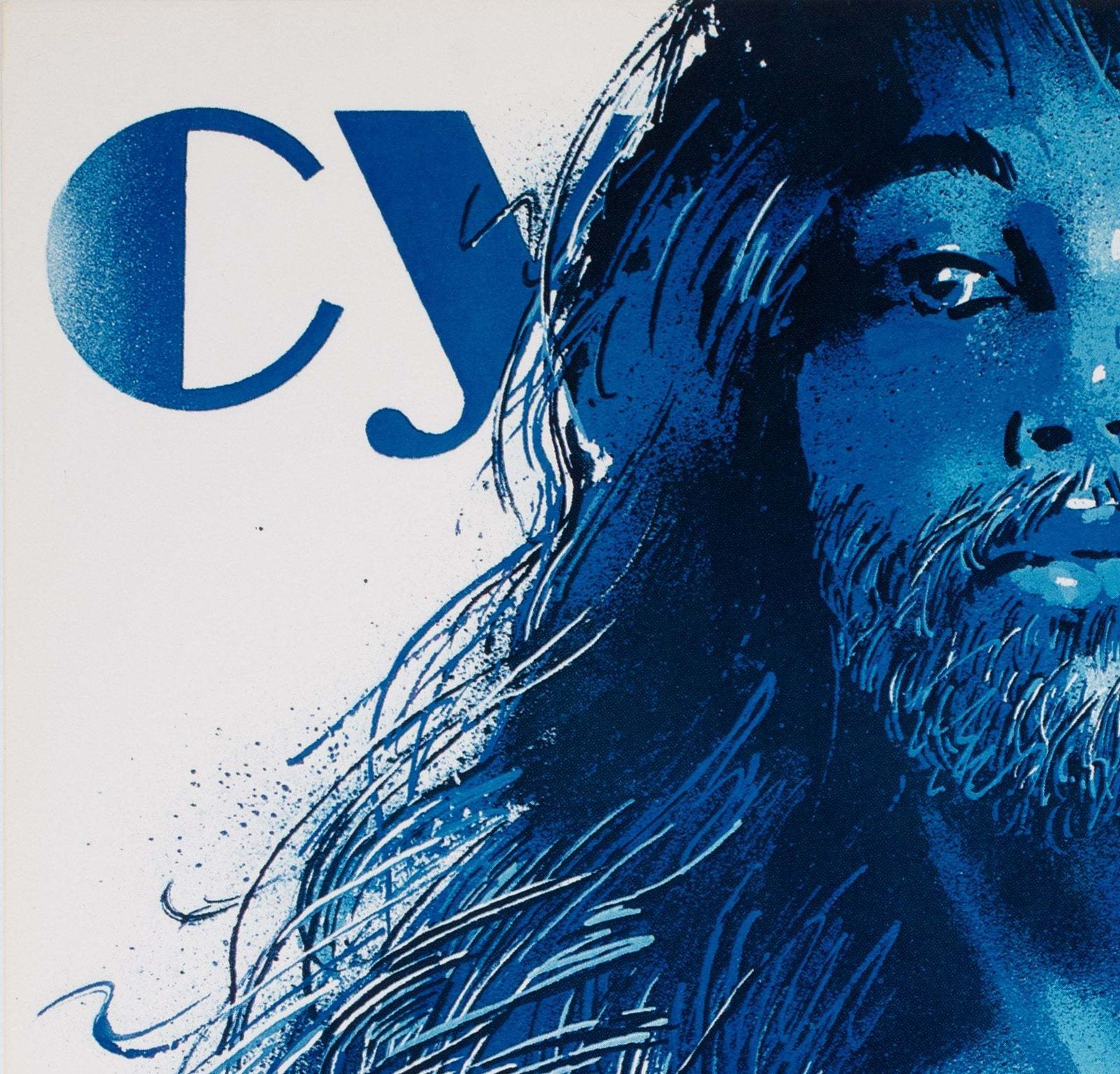 Cyrk Bearded Blue Lady 1983 Polish Circus Poster, Waldemar Swierzy photo for sale